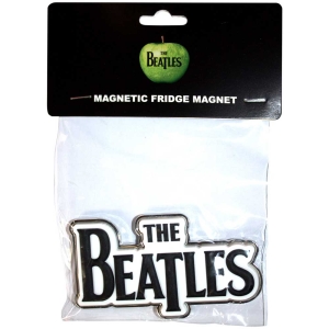The Beatles - Black Drop T Logo Magnet i gruppen MERCHANDISE / Magnet / Pop-Rock hos Bengans Skivbutik AB (5536723)