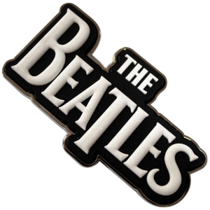 The Beatles - White Drop T Logo Magnet i gruppen MERCHANDISE / Merch / Pop-Rock hos Bengans Skivbutik AB (5536724)