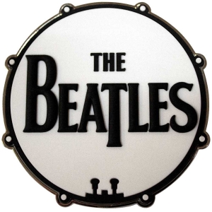 The Beatles - Drum Logo Magnet i gruppen MERCHANDISE / Merch / Pop-Rock hos Bengans Skivbutik AB (5536726)