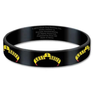 Guns N Roses - Logo Gum Wristband i gruppen MERCHANDISE / Merch / Hårdrock hos Bengans Skivbutik AB (5536781)