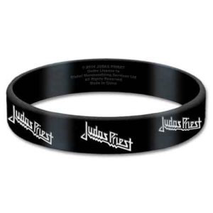 Judas Priest - Logo Gum Wristband i gruppen MERCHANDISE hos Bengans Skivbutik AB (5536783)