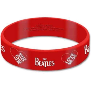 The Beatles - Love Me Do Red Gum Wristband i gruppen MERCHANDISE hos Bengans Skivbutik AB (5536804)