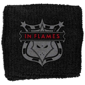 In Flames - Shield Embroidered Wristband Sweat i gruppen MERCHANDISE hos Bengans Skivbutik AB (5536835)