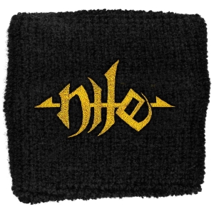 Nile - Gold Logo Embroidered Wristband Sweat i gruppen MERCHANDISE hos Bengans Skivbutik AB (5536845)