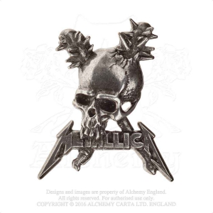 Metallica - Damage Inc. Skull Pin Badge i gruppen MERCHANDISE hos Bengans Skivbutik AB (5536891)