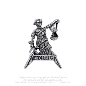 Metallica - Justice For All Pin Badge i gruppen MERCHANDISE / Pin-Button Badge / Hårdrock hos Bengans Skivbutik AB (5536892)