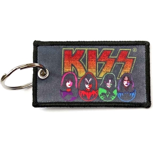 Kiss - Faces & Icons Woven Patch Keychain i gruppen MERCHANDISE hos Bengans Skivbutik AB (5536950)