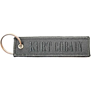 Kurt Cobain - Logo Woven Patch Keychain i gruppen MERCHANDISE hos Bengans Skivbutik AB (5536951)