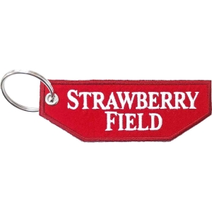 Rock Off - Strawberry Field Woven Patch Keychain i gruppen MERCHANDISE hos Bengans Skivbutik AB (5536959)