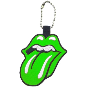 Rolling Stones - Classic Tongue Green Patch Keychain i gruppen MERCHANDISE hos Bengans Skivbutik AB (5536965)