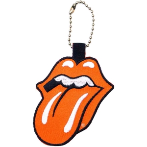 Rolling Stones - Classic Tongue Orange Patch Keychain i gruppen MERCHANDISE hos Bengans Skivbutik AB (5536966)