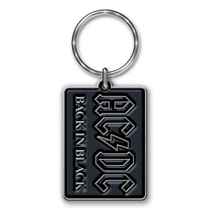 Ac/Dc - Back In Black Cast Metal Keychain i gruppen MERCHANDISE hos Bengans Skivbutik AB (5536986)