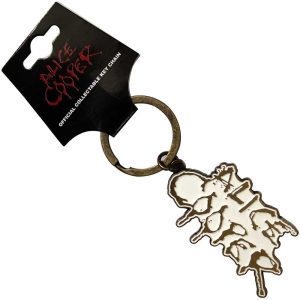 Alice Cooper - Dripping Logo Gold Keychain i gruppen MERCHANDISE / Nyckelring / Hårdrock hos Bengans Skivbutik AB (5536990)