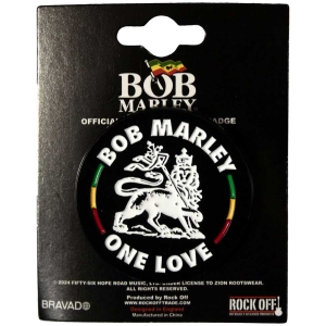 Bob Marley - Lion Pin Badge i gruppen VI TIPSAR / Nyinkommet Merch / Juni hos Bengans Skivbutik AB (5537010)