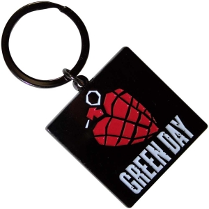 Green Day - Grenade Logo Keychain i gruppen MERCHANDISE / Merch / Punk hos Bengans Skivbutik AB (5537029)