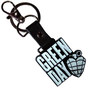 Green Day - Stacked Logo & Grenade Keychain i gruppen MERCHANDISE / Merch / Punk hos Bengans Skivbutik AB (5537031)