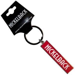 Nickelback - White Logo Red Keychain i gruppen MERCHANDISE / Nyckelring / Pop-Rock hos Bengans Skivbutik AB (5537068)