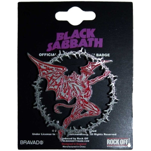 Black Sabbath - Daemon Ring Pin Badge i gruppen MERCHANDISE / Pin-Button Badge / Hårdrock hos Bengans Skivbutik AB (5537275)