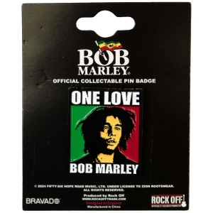 Bob Marley - One Love Pin Badge i gruppen MERCHANDISE / Pin-Button Badge / Reggae hos Bengans Skivbutik AB (5537281)