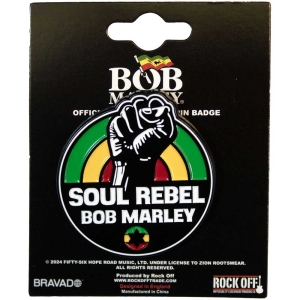 Bob Marley - Soul Rebel Pin Badge i gruppen VI TIPSAR / Nyinkommet Merch / Juni hos Bengans Skivbutik AB (5537282)