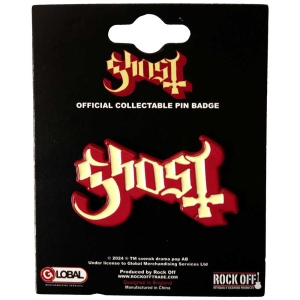 Ghost  - Logo Red Shadow Pin Badge i gruppen VI TIPSAR / Nyinkommet Merch / Juni hos Bengans Skivbutik AB (5537305)