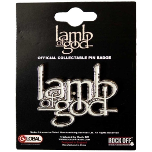 Lamb Of God - Logo Pin Badge i gruppen MERCHANDISE / Pin-Button Badge / Hårdrock hos Bengans Skivbutik AB (5537342)