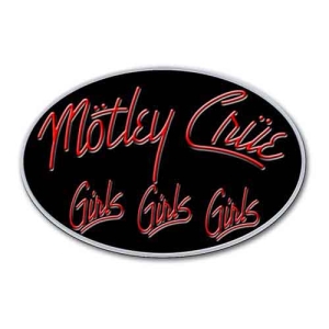 Motley Crue - Girls Girls Girls Logo Pin Badge i gruppen MERCHANDISE hos Bengans Skivbutik AB (5537354)