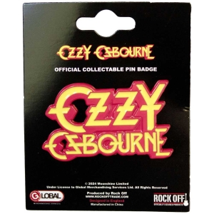 Ozzy Osbourne - Logo Pin Badge i gruppen MERCHANDISE / Pin-Button Badge / Hårdrock hos Bengans Skivbutik AB (5537377)