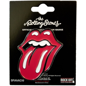Rolling Stones - Classic Tongue Large Pin Badge i gruppen MERCHANDISE / Pin-Button Badge / Pop-Rock hos Bengans Skivbutik AB (5537391)