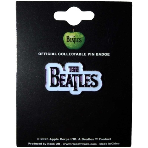 The Beatles - Drop T Logo Bl Pin Badge i gruppen MERCHANDISE / Merch / Pop-Rock hos Bengans Skivbutik AB (5537423)