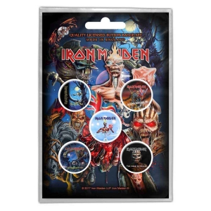 Iron Maiden - Later Albums Button Badge Pack i gruppen MERCHANDISE hos Bengans Skivbutik AB (5537466)
