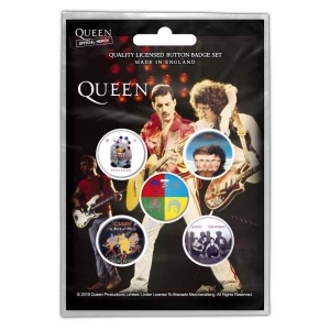 Queen - Later Albums Retail Packed Button Badge i gruppen MERCHANDISE hos Bengans Skivbutik AB (5537476)