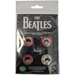 The Beatles - Vintage Portrait Button Badge Pack i gruppen MERCHANDISE hos Bengans Skivbutik AB (5537483)