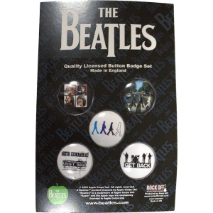 The Beatles - 1969-1970 Button Badge Pack i gruppen MERCHANDISE hos Bengans Skivbutik AB (5537489)