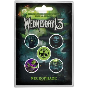 Wednesday 13 - Necrophaze Button Badge Pack i gruppen MERCHANDISE hos Bengans Skivbutik AB (5537498)