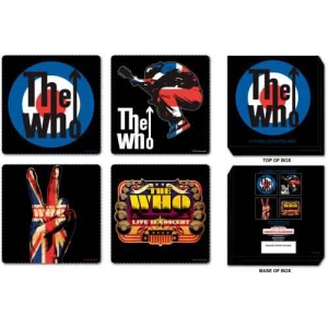 The Who - 4 Piece Set In Presentation Box Coaster i gruppen MERCHANDISE / Merch / Pop-Rock hos Bengans Skivbutik AB (5537509)