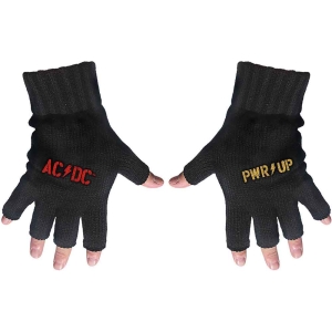 Ac/Dc - Pwr-Up / Logo Fingerless Gloves i gruppen MERCHANDISE hos Bengans Skivbutik AB (5537577)