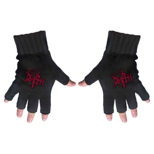 Death - Logo Fingerless Gloves i gruppen MERCHANDISE hos Bengans Skivbutik AB (5537579)
