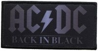 Ac/Dc - Patch Back In Black (5,1 X 10,1 Cm) i gruppen VI TIPSAR / Fredagsreleaser / Fredag den 26:e Juli 2024 hos Bengans Skivbutik AB (5537669)