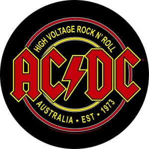 Ac/Dc - High Voltage Rock N Roll Back Patch i gruppen MERCHANDISE hos Bengans Skivbutik AB (5537680)