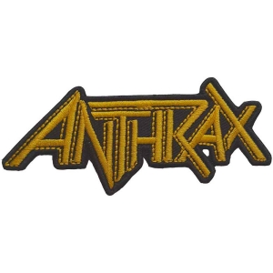 Anthrax - Yellow Logo Woven Patch i gruppen MERCHANDISE hos Bengans Skivbutik AB (5537712)