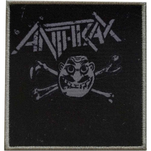Anthrax - Cross Bones Printed Patch i gruppen MERCHANDISE hos Bengans Skivbutik AB (5537716)