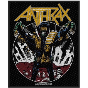 Anthrax - Judge Death Standard Patch i gruppen MERCHANDISE hos Bengans Skivbutik AB (5537725)