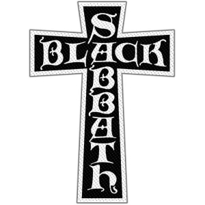 Black Sabbath - Cross Logo Cut Out Retail Packaged Patch i gruppen MERCHANDISE hos Bengans Skivbutik AB (5537761)