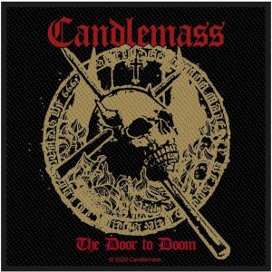 Candlemass - The Door To Doom Standard Patch i gruppen MERCHANDISE hos Bengans Skivbutik AB (5537785)