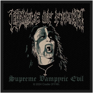 Cradle Of Filth - Supreme Vampyric Evil Standard Patch i gruppen MERCHANDISE hos Bengans Skivbutik AB (5537802)