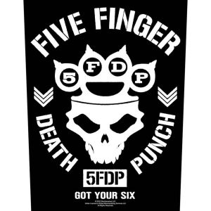 Five Finger Death Punch - Got Your Six Back Patch i gruppen MERCHANDISE hos Bengans Skivbutik AB (5537865)