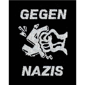 Generic - Gegen Nazis Standard Patch i gruppen MERCHANDISE hos Bengans Skivbutik AB (5537878)