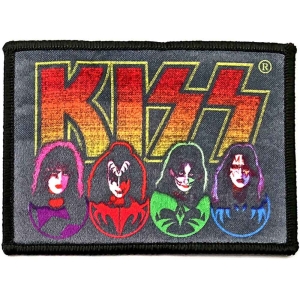 Kiss - Faces & Icons Printed Patch i gruppen MERCHANDISE / Merch / Hårdrock hos Bengans Skivbutik AB (5538043)