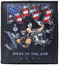 Kiss - Patch Made In The Usa (10,6 X 9,6 C i gruppen MERCHANDISE / Tygmärke / Hårdrock hos Bengans Skivbutik AB (5538050)